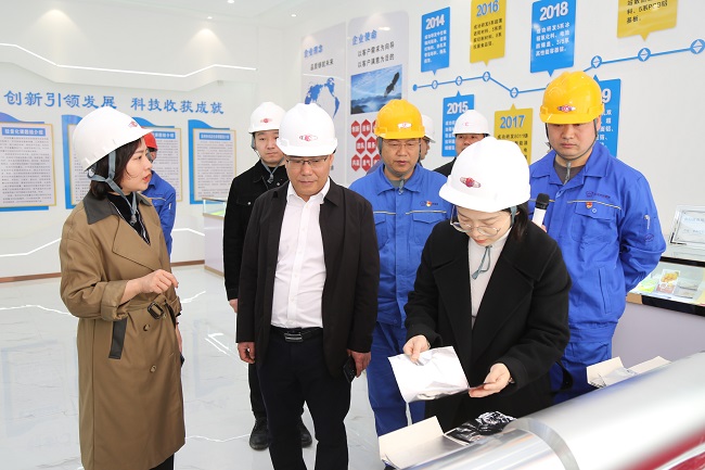 河南省县域共青团基层组织改革评估组到万基铝加工公司调研青年技术创新工作